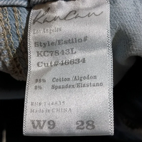 KanCan High Rise Straight Leg Cropped Cargo Jeans Size 9/28 - Picture 5 of 6